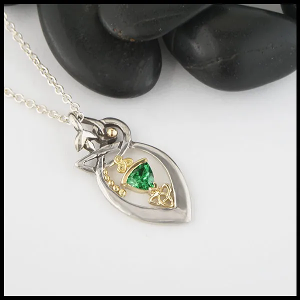 Tsavorite Vine Pendant