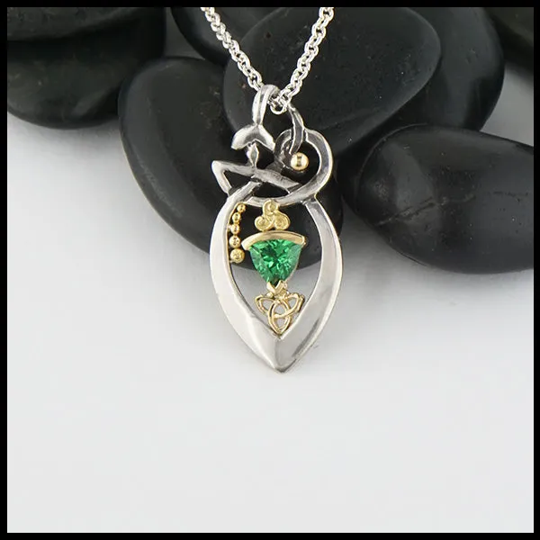 Tsavorite Vine Pendant