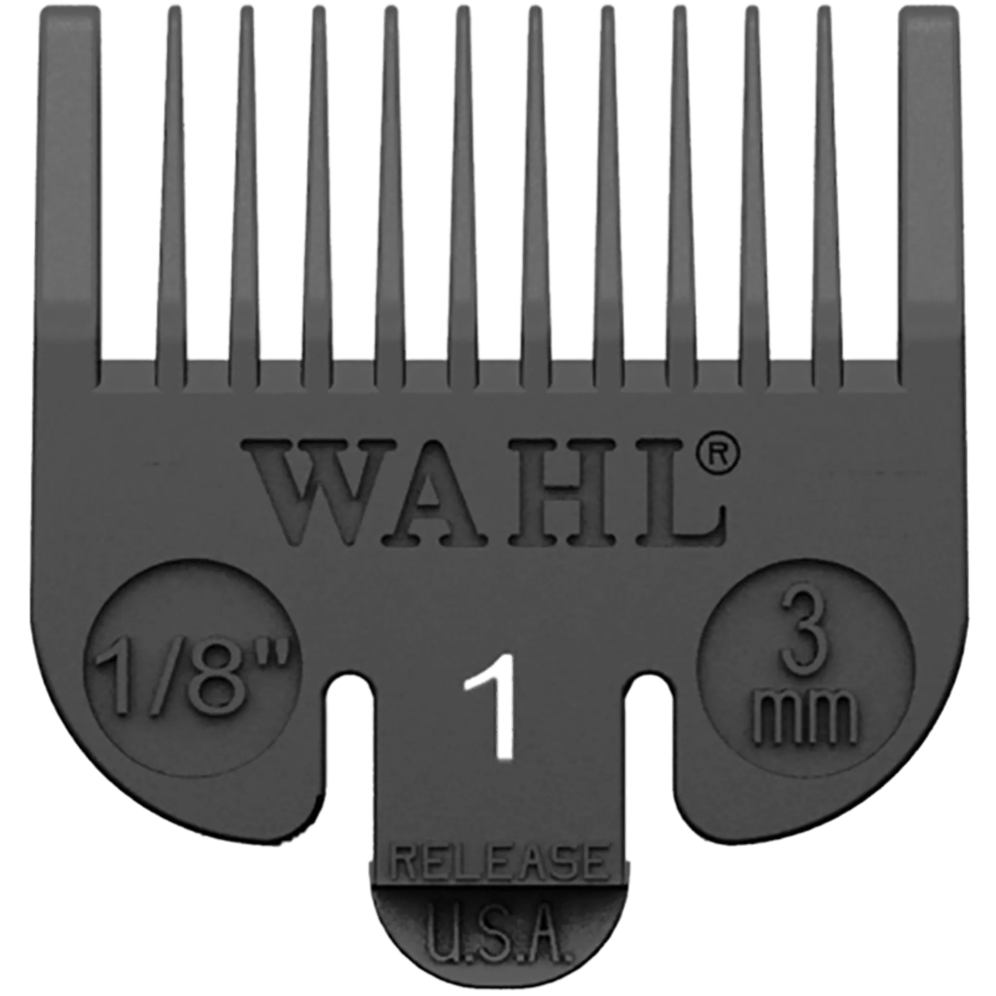 Wahl Black Plastic Tab Clipper Comb 3mm/#1 WA3114