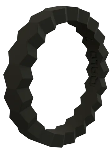 Women's Stackable Chevron Silicone Ring